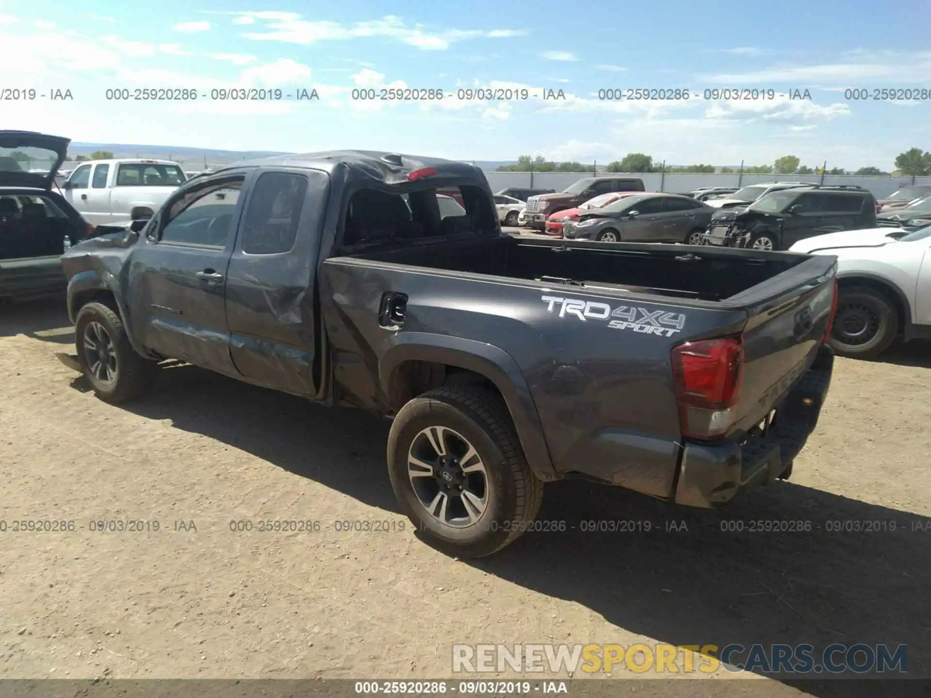 3 Photograph of a damaged car 5TFSZ5AN6KX173277 TOYOTA TACOMA 2019