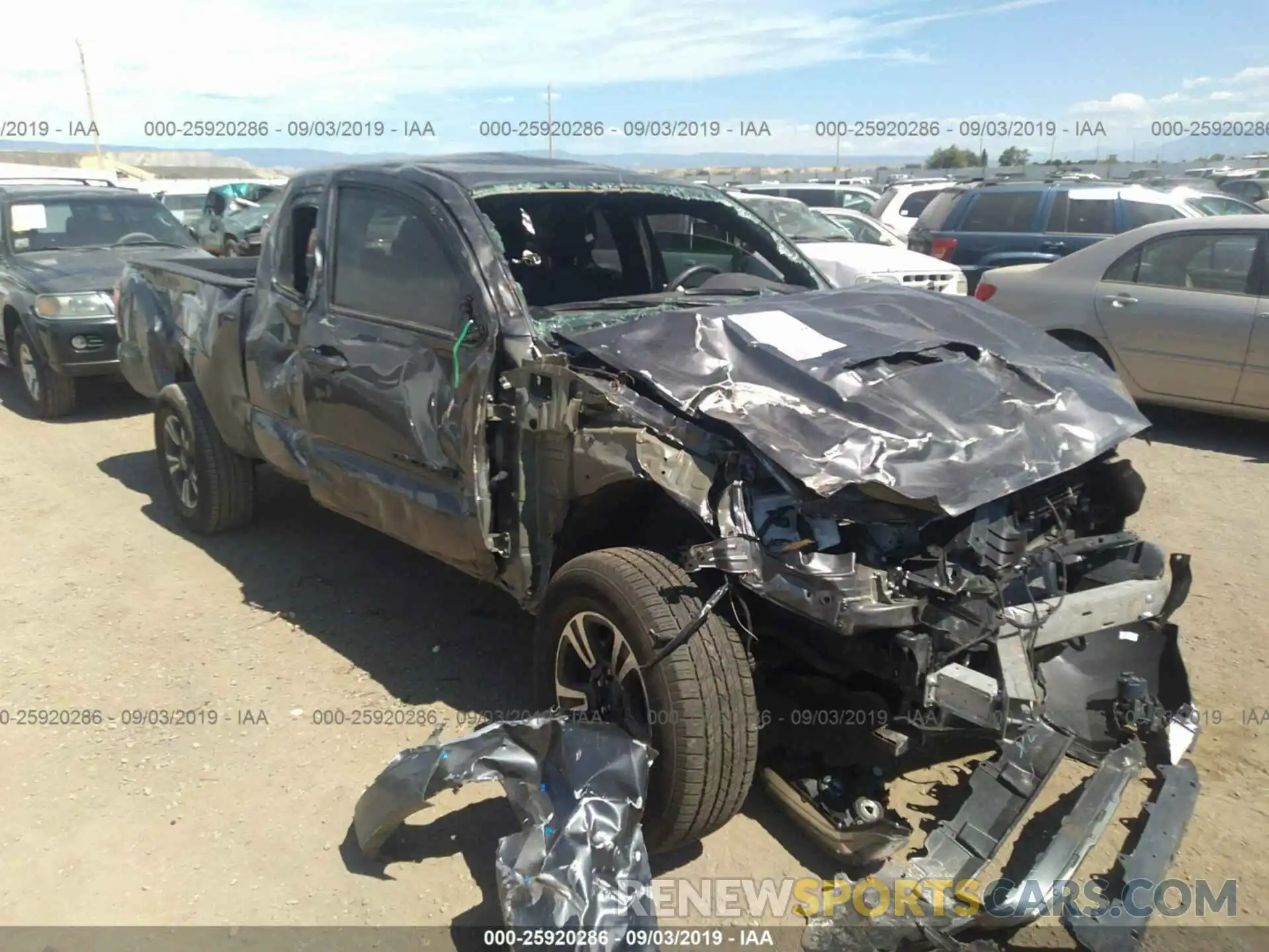 6 Photograph of a damaged car 5TFSZ5AN6KX173277 TOYOTA TACOMA 2019