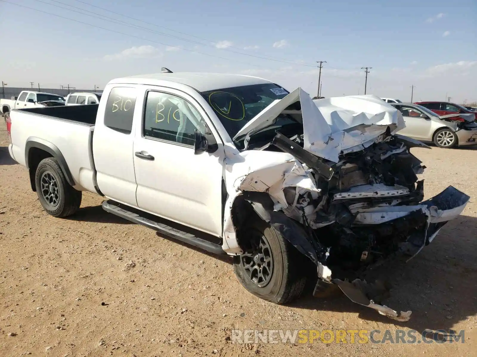 1 Photograph of a damaged car 5TFSZ5AN6KX203555 TOYOTA TACOMA 2019