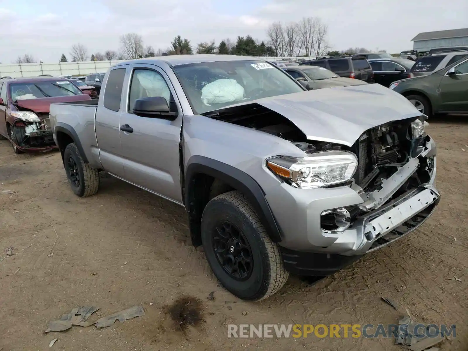 1 Photograph of a damaged car 5TFSZ5AN7KX165818 TOYOTA TACOMA 2019