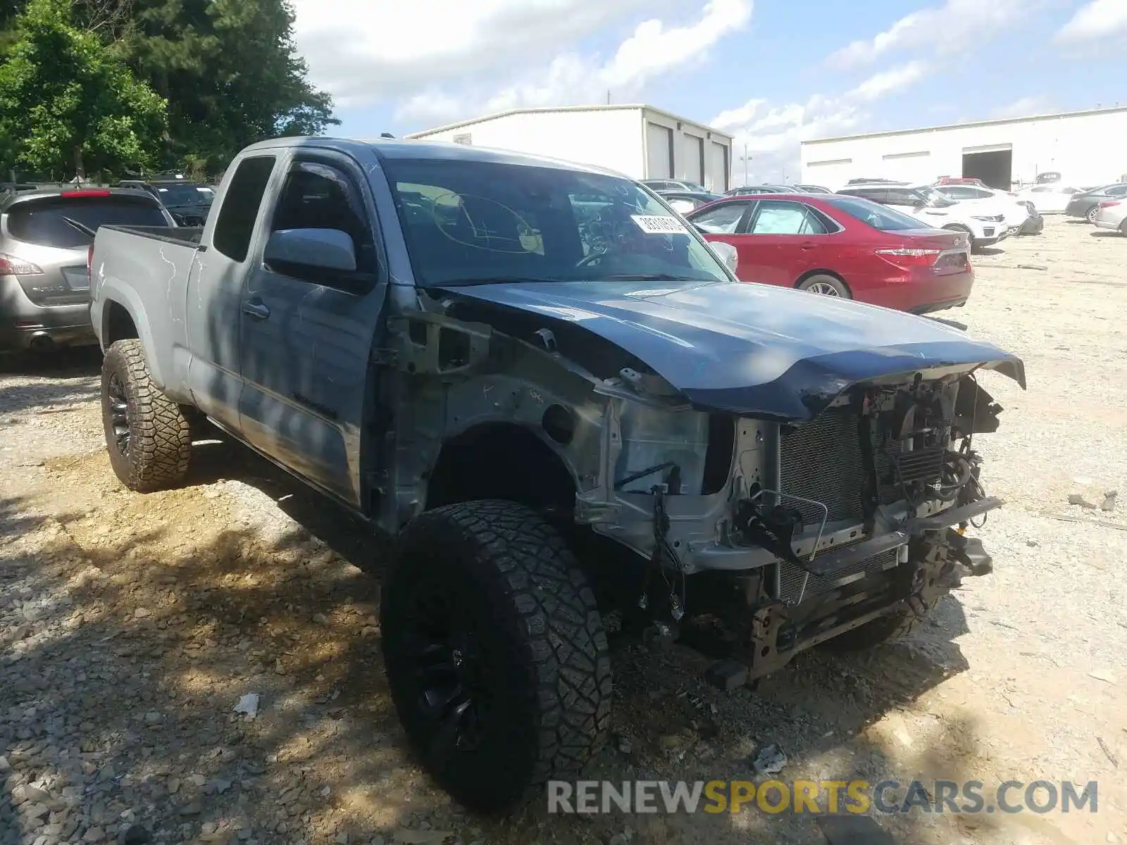 1 Photograph of a damaged car 5TFSZ5AN7KX170940 TOYOTA TACOMA 2019