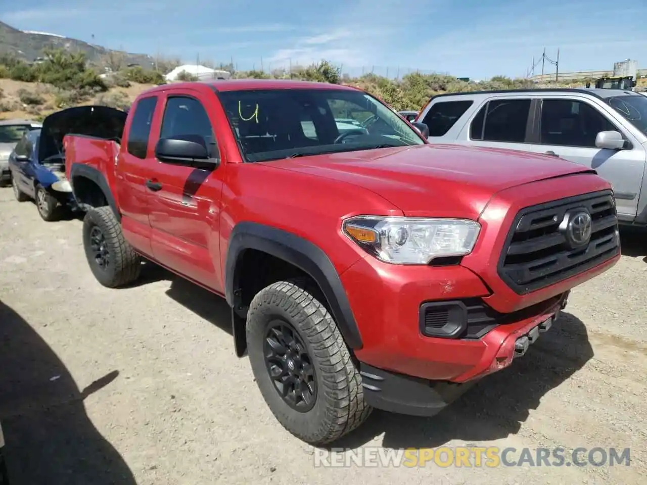 1 Photograph of a damaged car 5TFSZ5AN7KX171344 TOYOTA TACOMA 2019