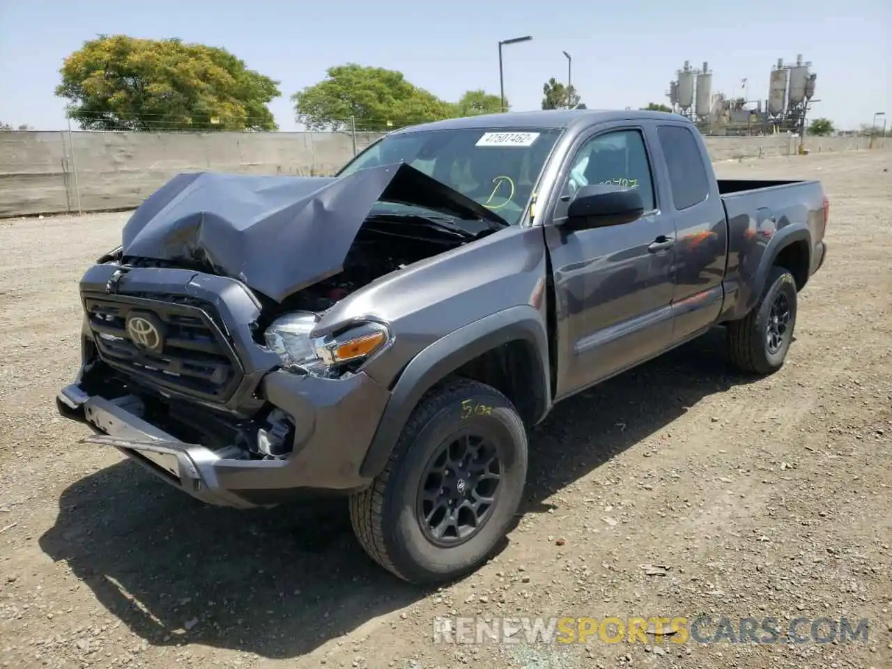 2 Photograph of a damaged car 5TFSZ5AN7KX196907 TOYOTA TACOMA 2019