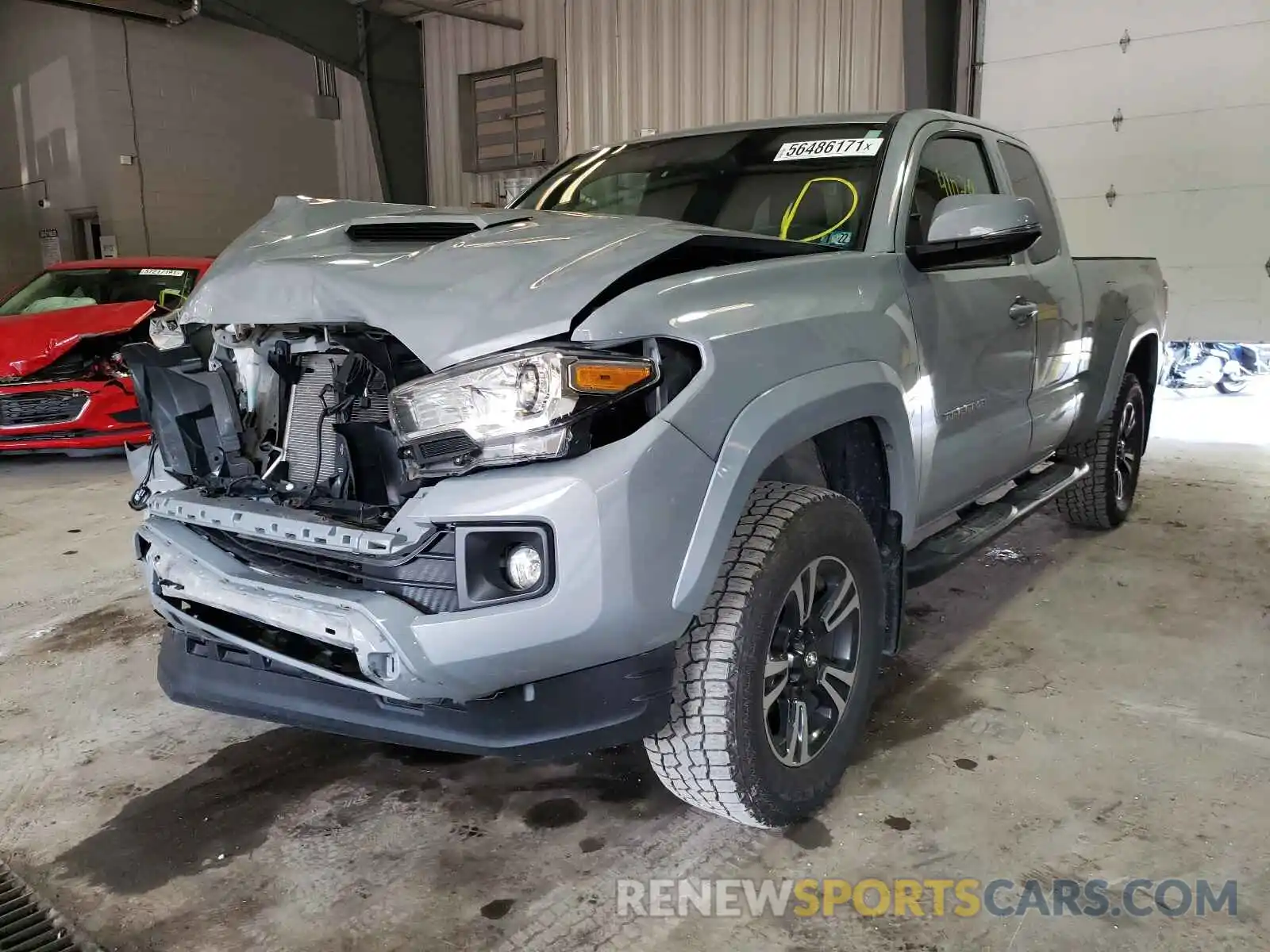 2 Photograph of a damaged car 5TFSZ5AN8KX170025 TOYOTA TACOMA 2019