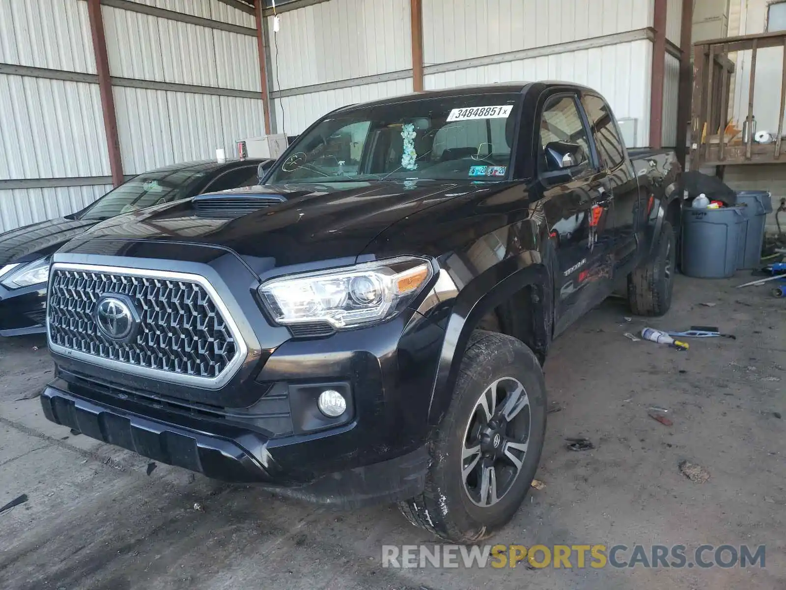 2 Photograph of a damaged car 5TFSZ5AN8KX192039 TOYOTA TACOMA 2019