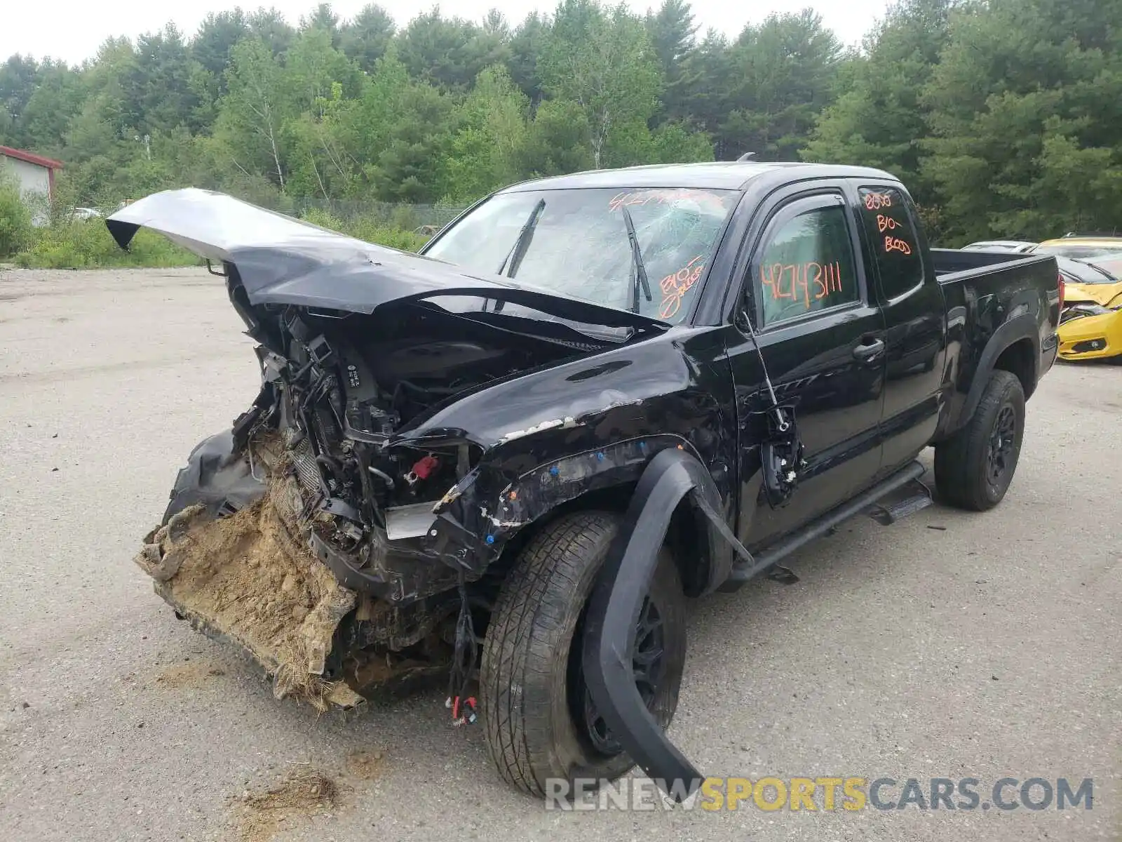 2 Photograph of a damaged car 5TFSZ5AN9KX171376 TOYOTA TACOMA 2019