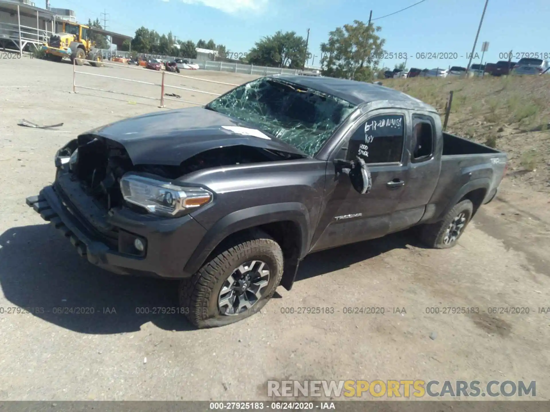 2 Photograph of a damaged car 5TFSZ5AN9KX174570 TOYOTA TACOMA 2019