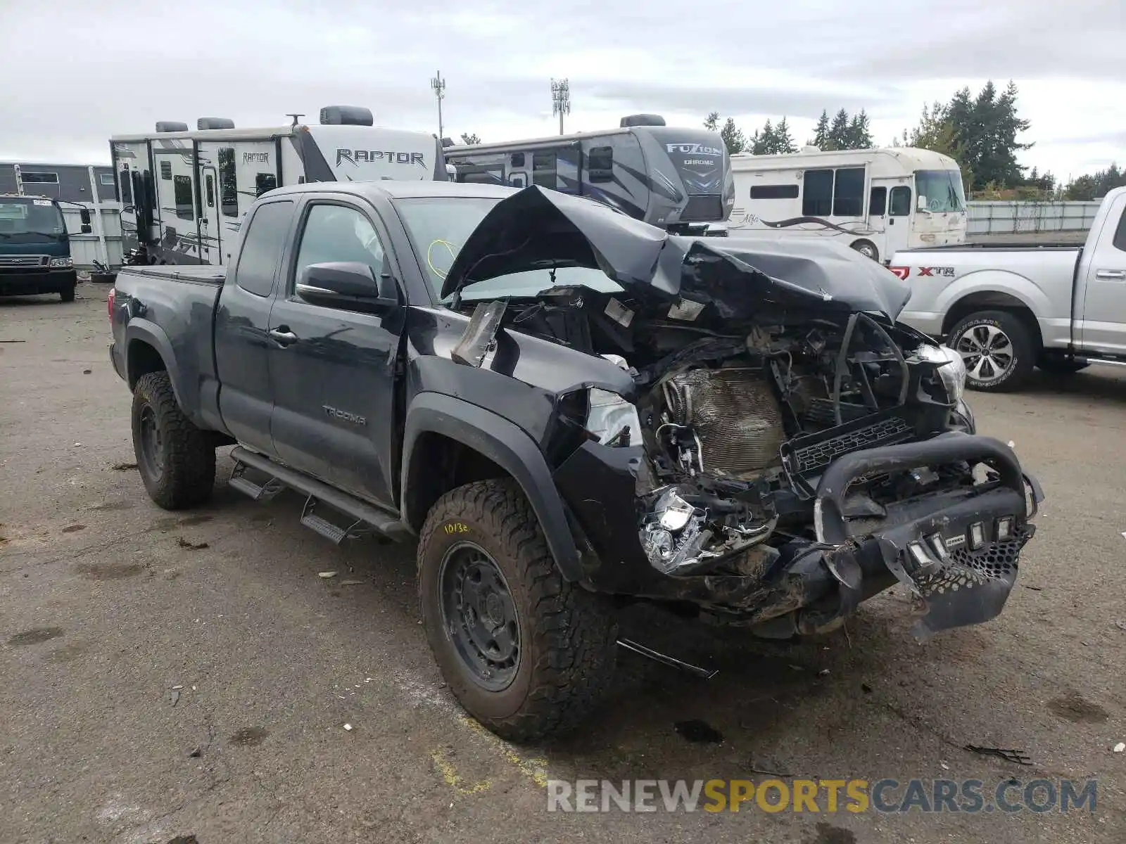 1 Photograph of a damaged car 5TFSZ5AN9KX191448 TOYOTA TACOMA 2019