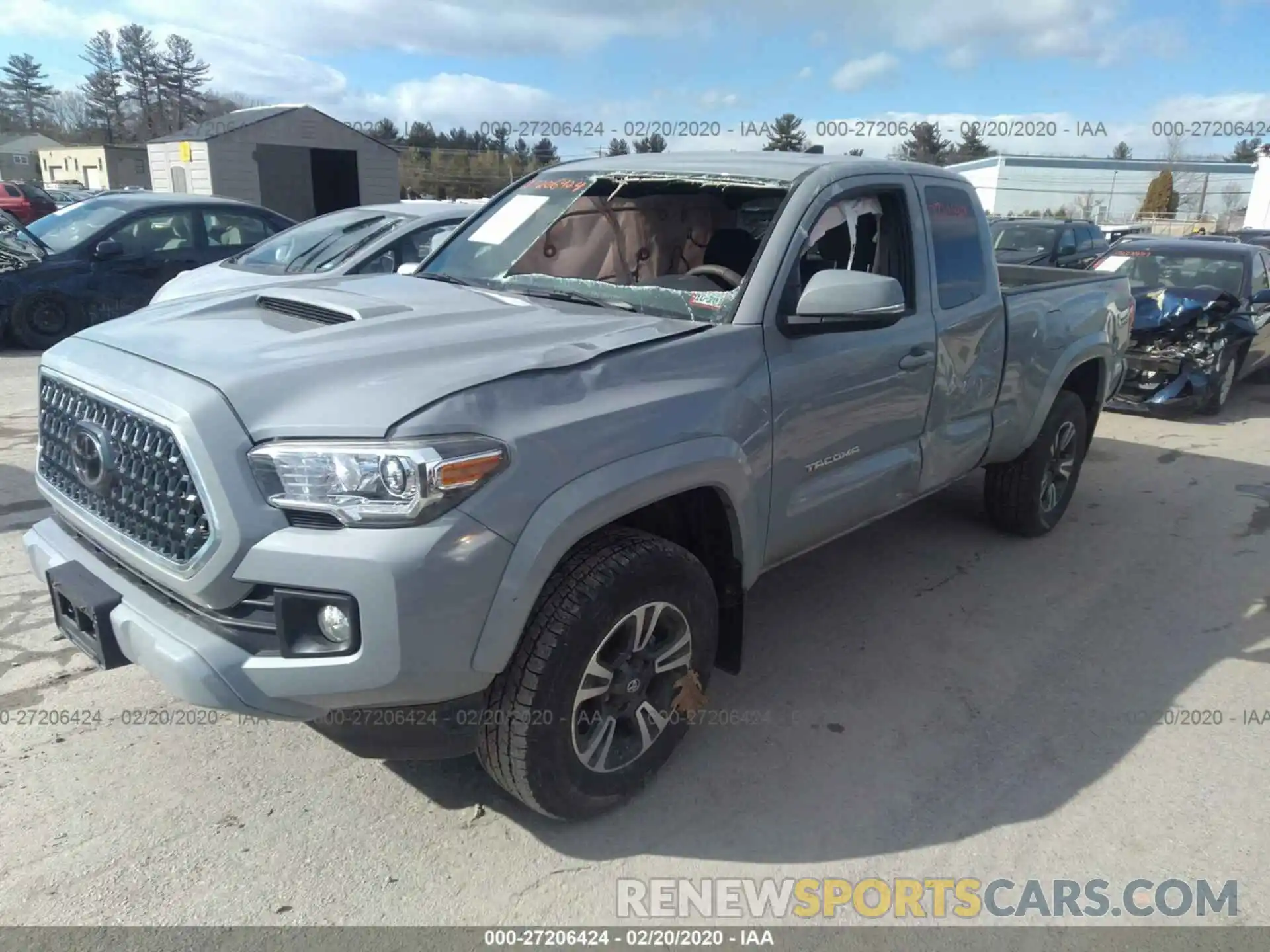 2 Photograph of a damaged car 5TFSZ5AN9KX194009 TOYOTA TACOMA 2019