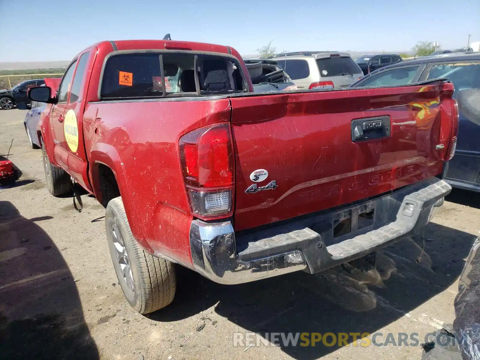 3 Photograph of a damaged car 5TFSZ5AN9KX206580 TOYOTA TACOMA 2019