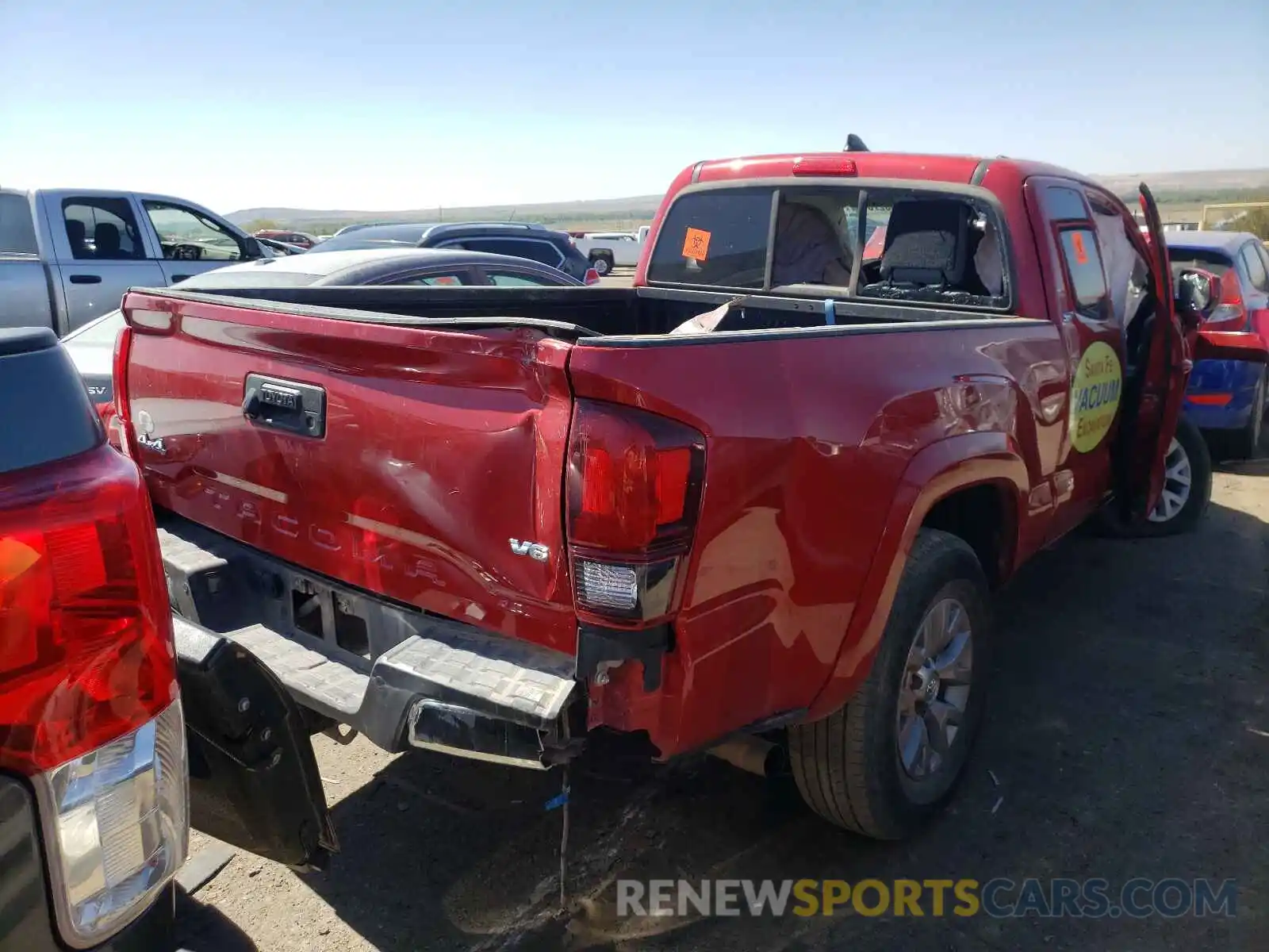 4 Photograph of a damaged car 5TFSZ5AN9KX206580 TOYOTA TACOMA 2019