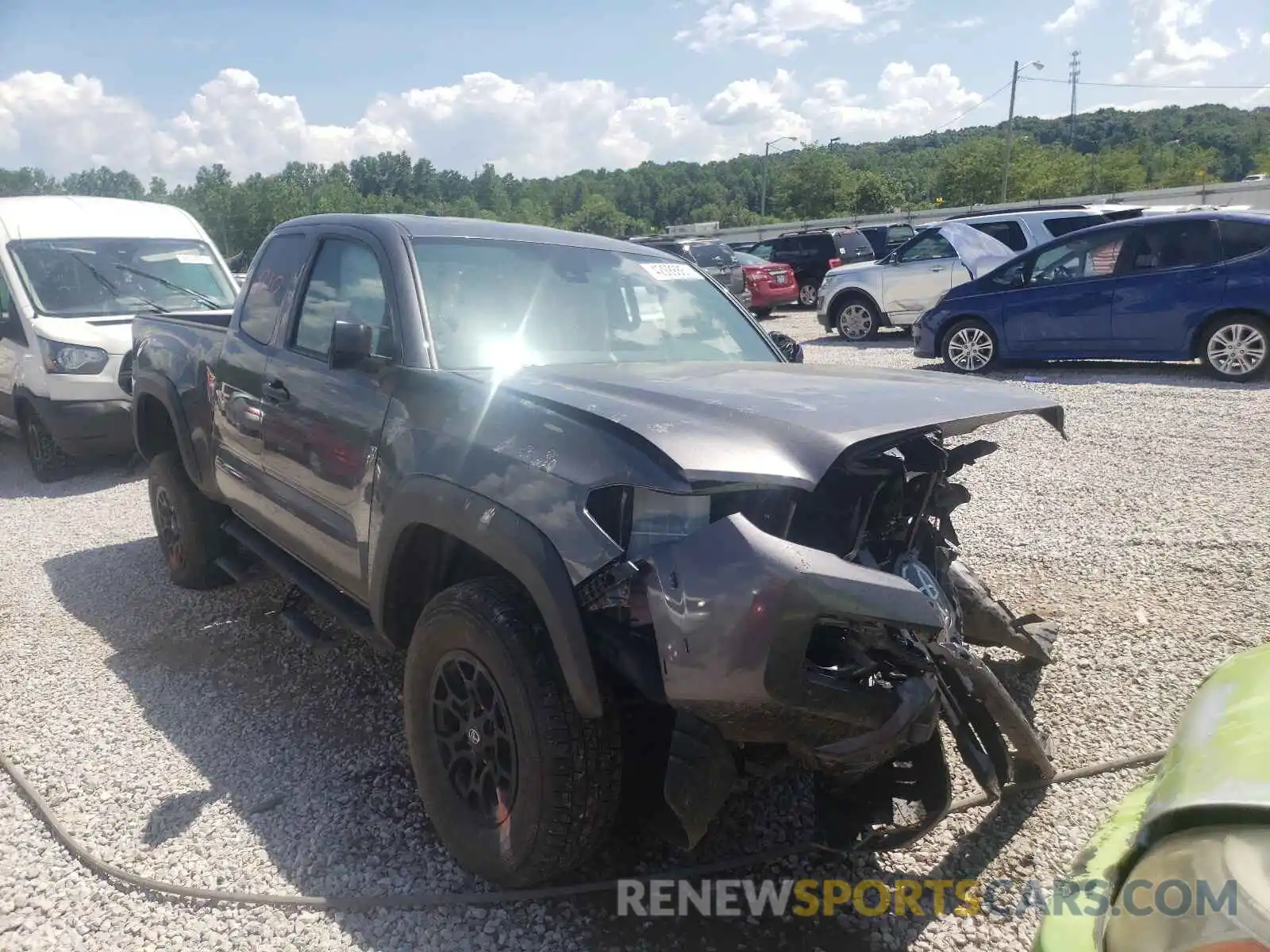 1 Photograph of a damaged car 5TFSZ5AN9KX210872 TOYOTA TACOMA 2019