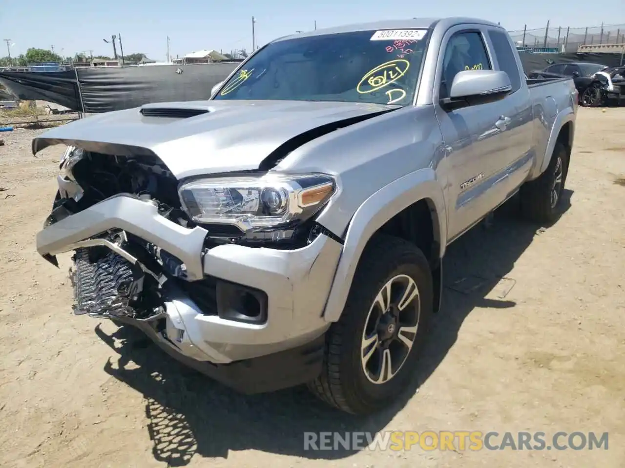 2 Photograph of a damaged car 5TFSZ5ANXKX171032 TOYOTA TACOMA 2019