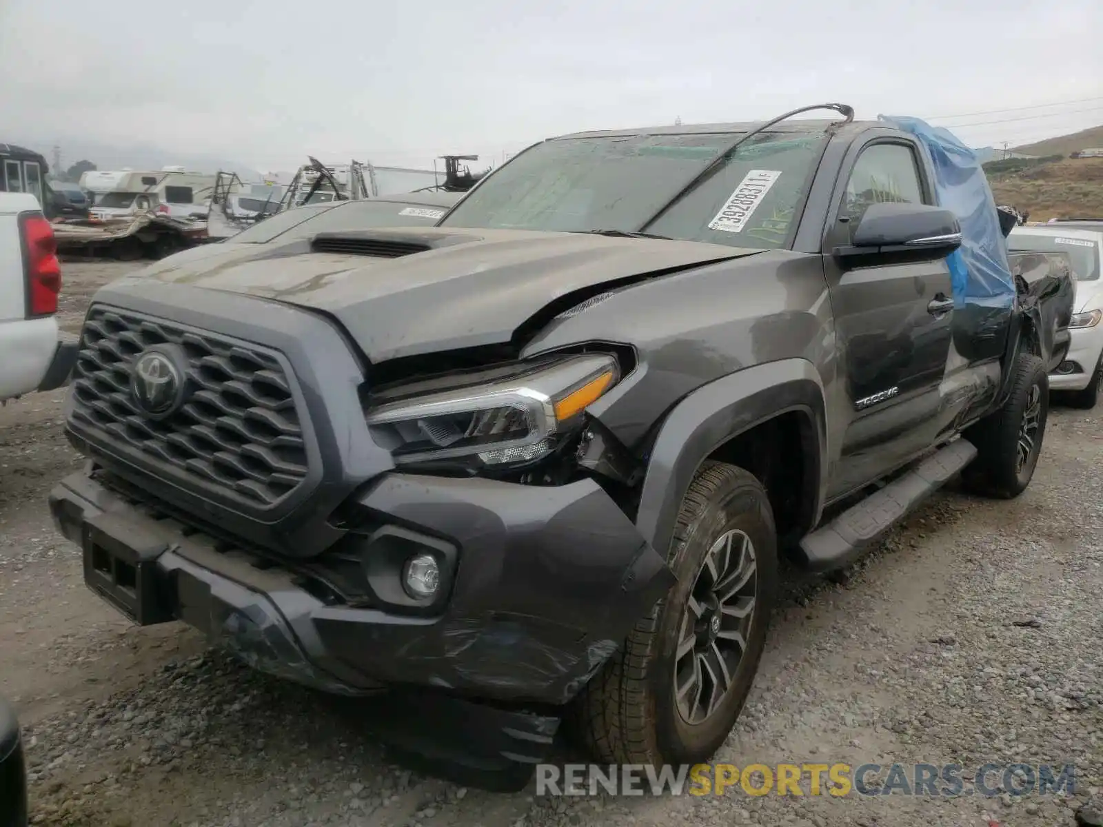 2 Photograph of a damaged car 3TMAZ5CN0LM118128 TOYOTA TACOMA 2020