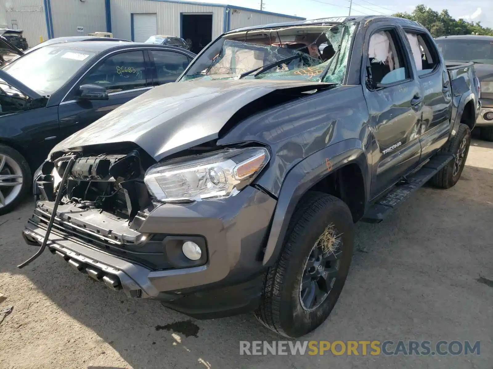 2 Photograph of a damaged car 3TMAZ5CN0LM130361 TOYOTA TACOMA 2020