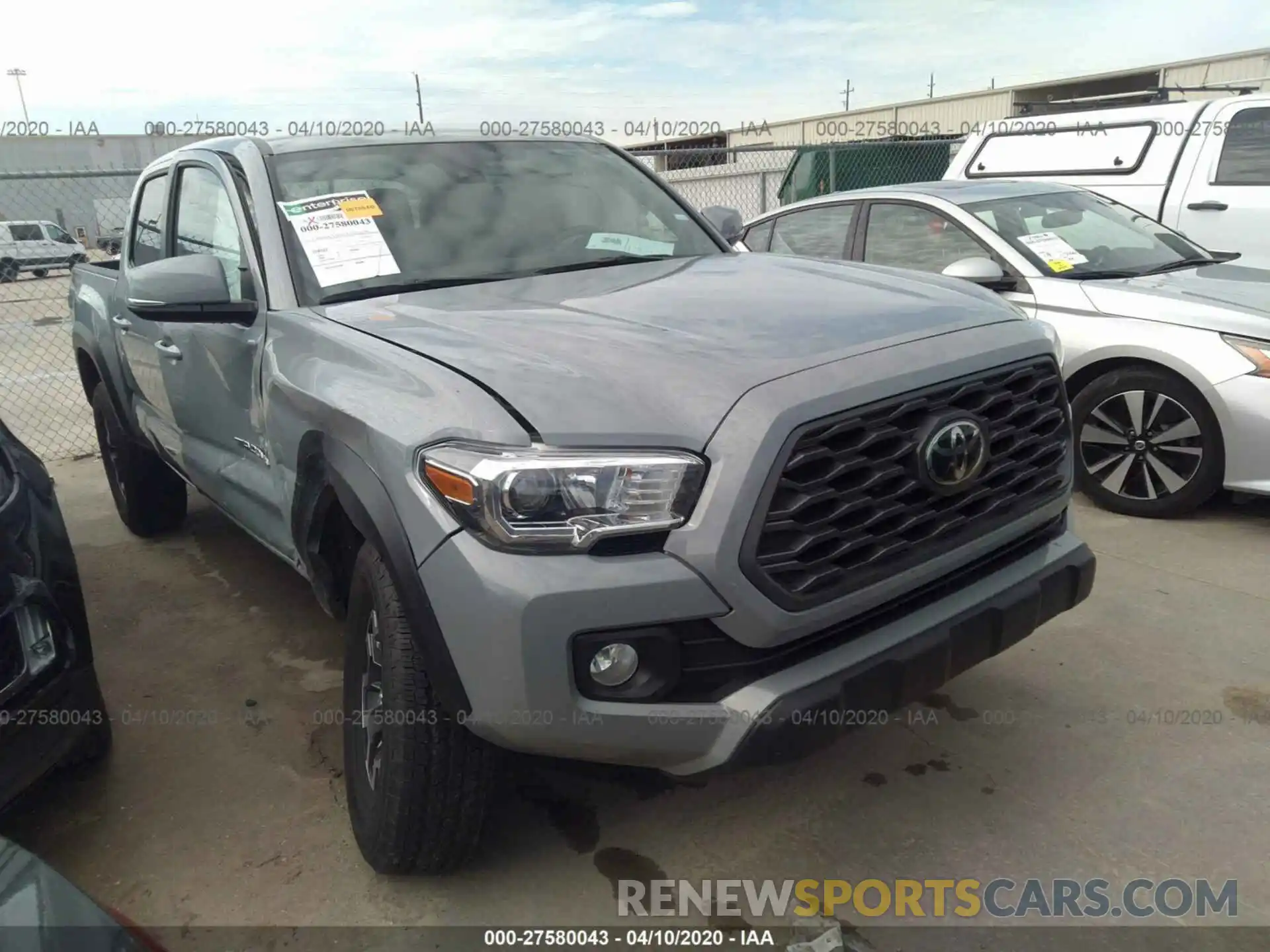 1 Photograph of a damaged car 3TMAZ5CN1LM121832 TOYOTA TACOMA 2020