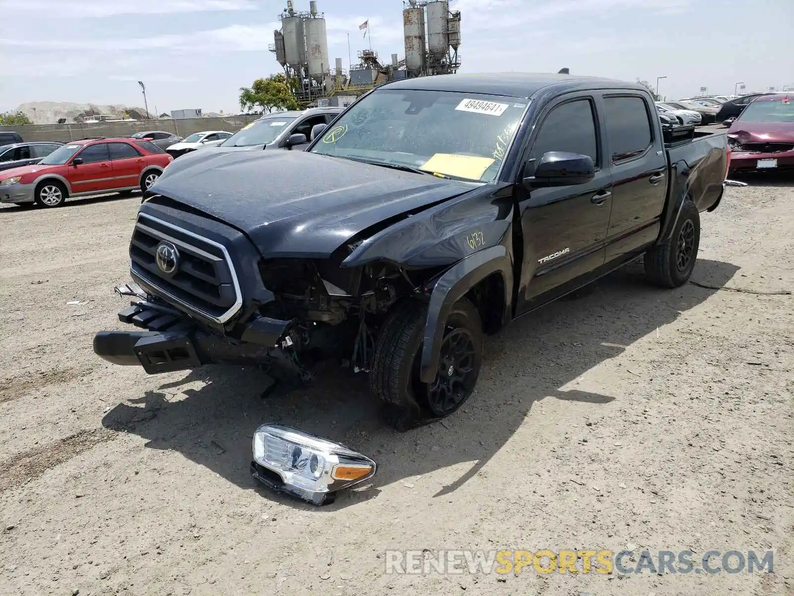 2 Photograph of a damaged car 3TMAZ5CN1LM131244 TOYOTA TACOMA 2020