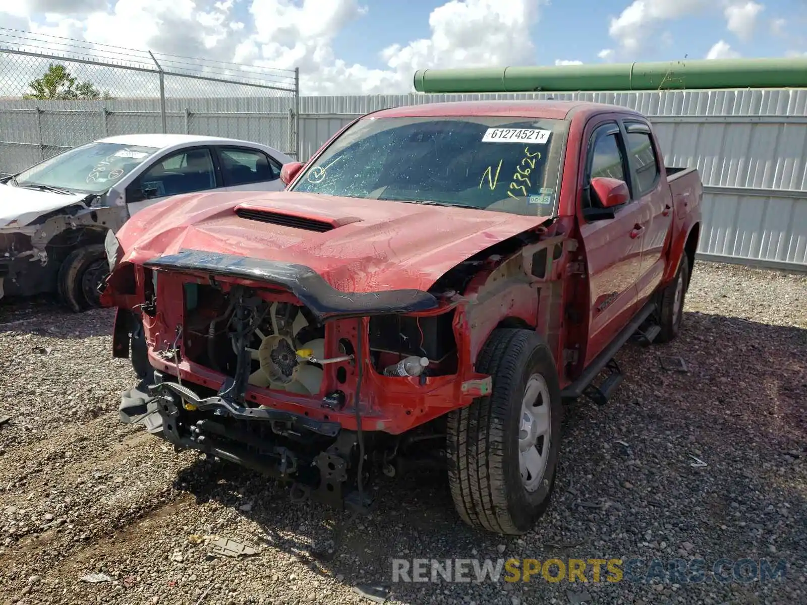 2 Photograph of a damaged car 3TMAZ5CN1LM133625 TOYOTA TACOMA 2020