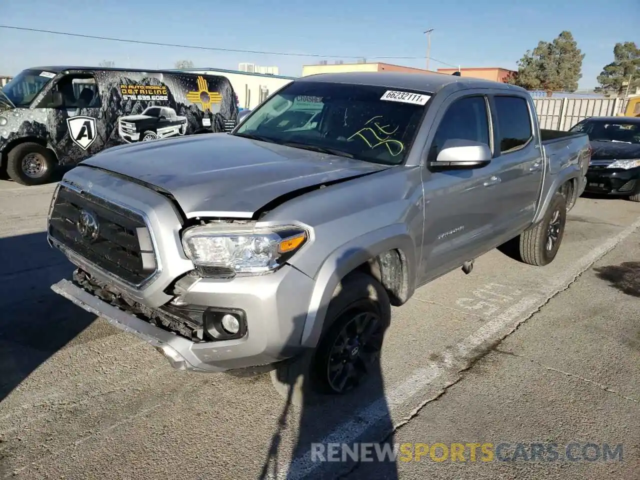 2 Photograph of a damaged car 3TMAZ5CN1LM138730 TOYOTA TACOMA 2020