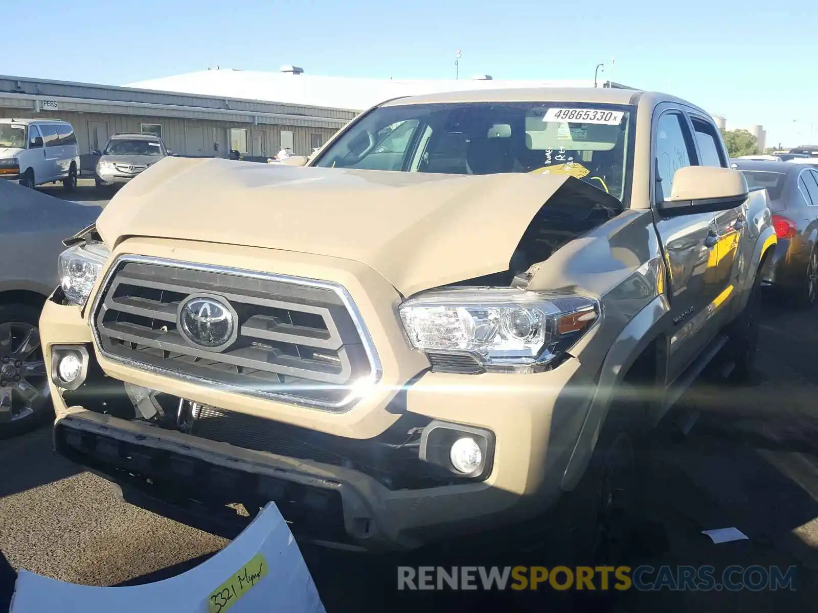 2 Photograph of a damaged car 3TMAZ5CN2LM118230 TOYOTA TACOMA 2020