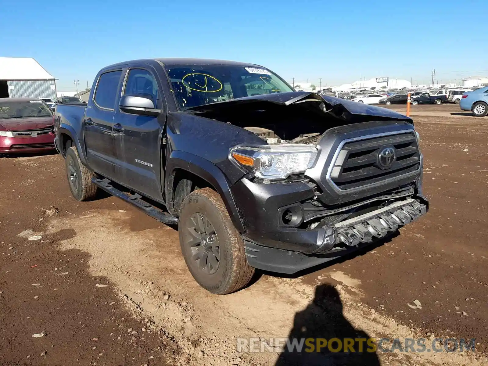 1 Photograph of a damaged car 3TMAZ5CN2LM124447 TOYOTA TACOMA 2020