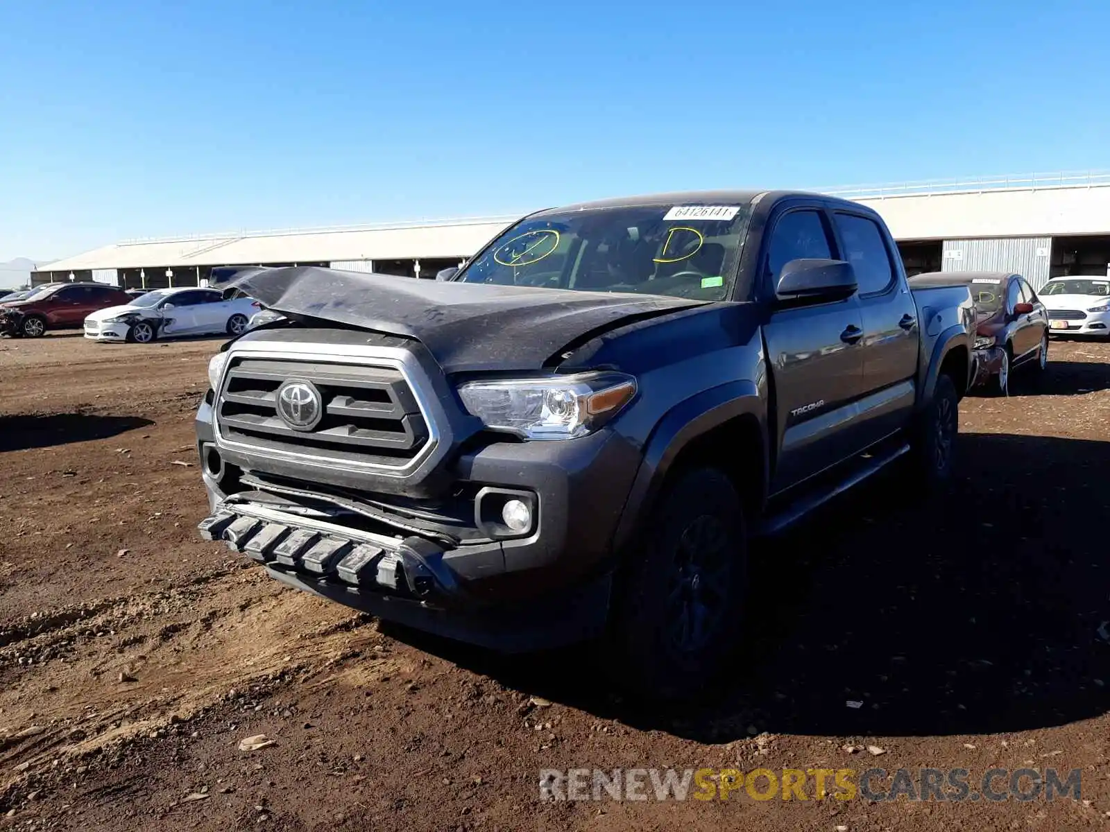 2 Photograph of a damaged car 3TMAZ5CN2LM124447 TOYOTA TACOMA 2020