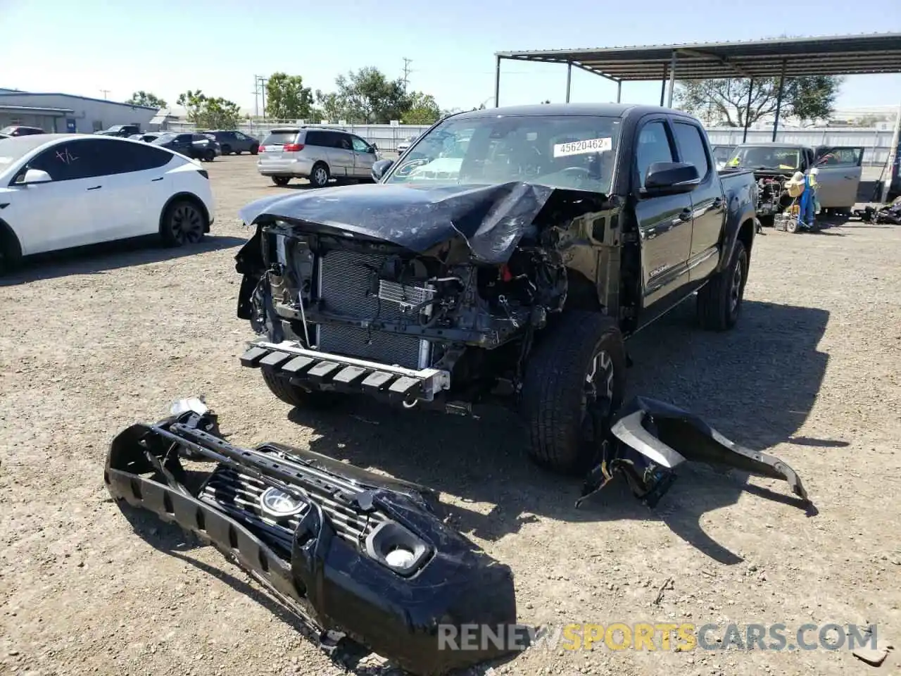 2 Photograph of a damaged car 3TMAZ5CN3LM114767 TOYOTA TACOMA 2020