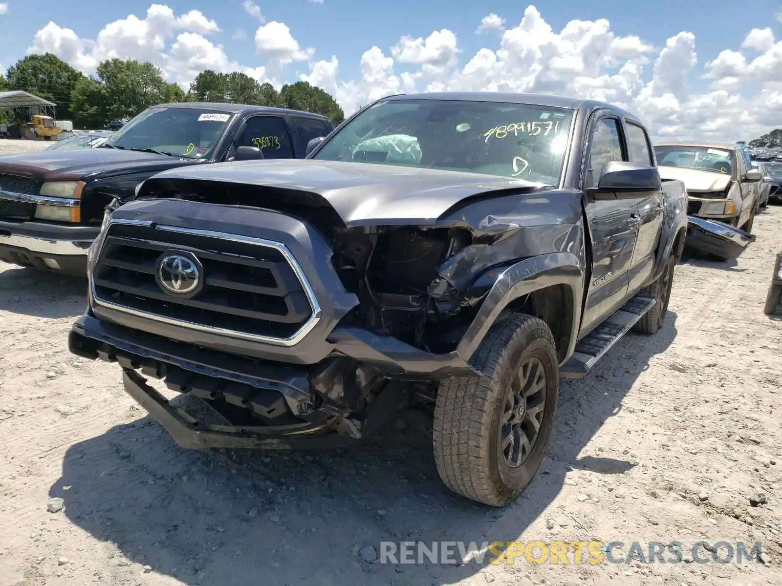 2 Photograph of a damaged car 3TMAZ5CN3LM127597 TOYOTA TACOMA 2020