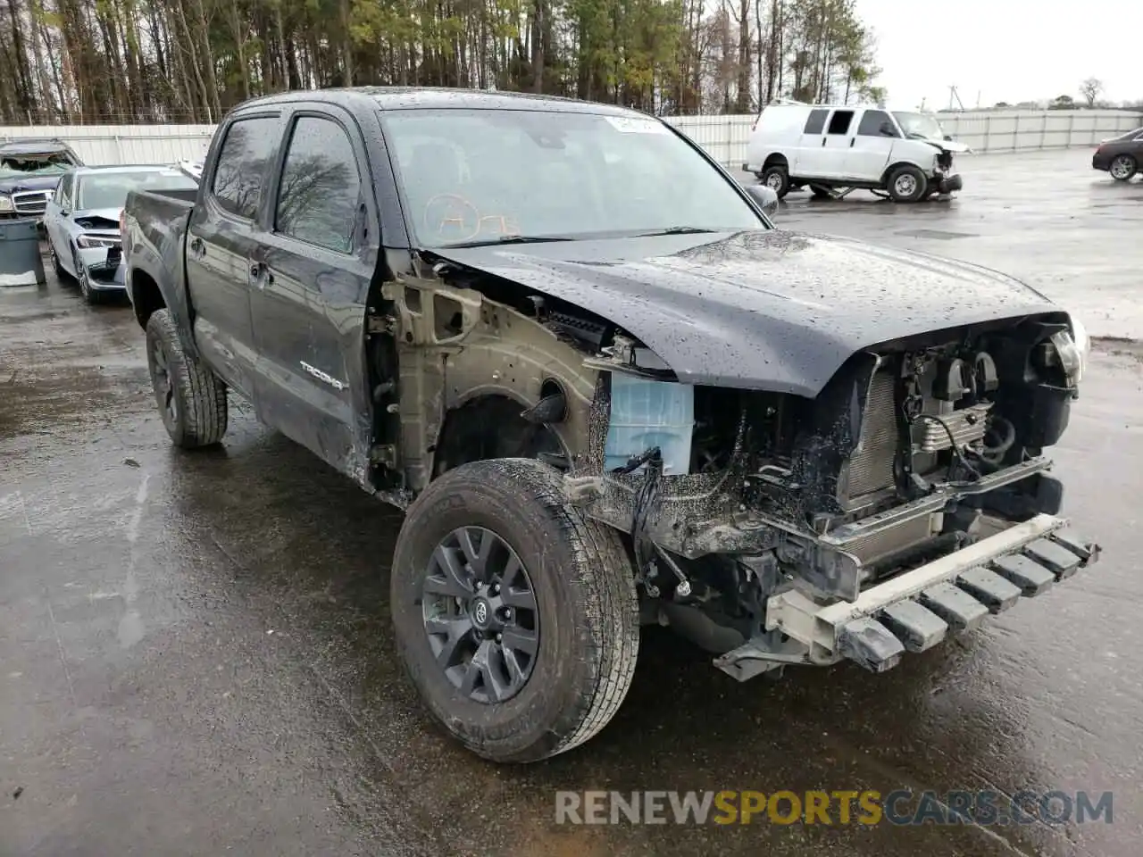 1 Photograph of a damaged car 3TMAZ5CN3LM129110 TOYOTA TACOMA 2020