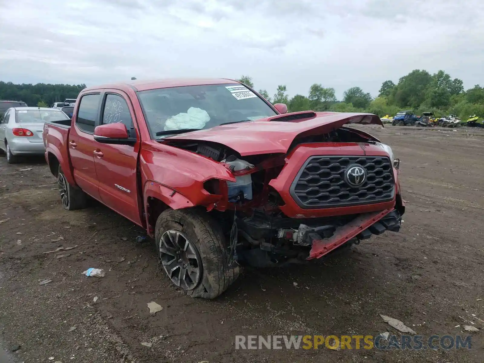 1 Photograph of a damaged car 3TMAZ5CN4LM127530 TOYOTA TACOMA 2020