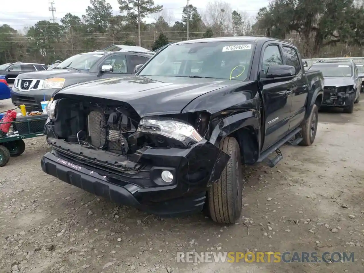 2 Photograph of a damaged car 3TMAZ5CN4LM132887 TOYOTA TACOMA 2020