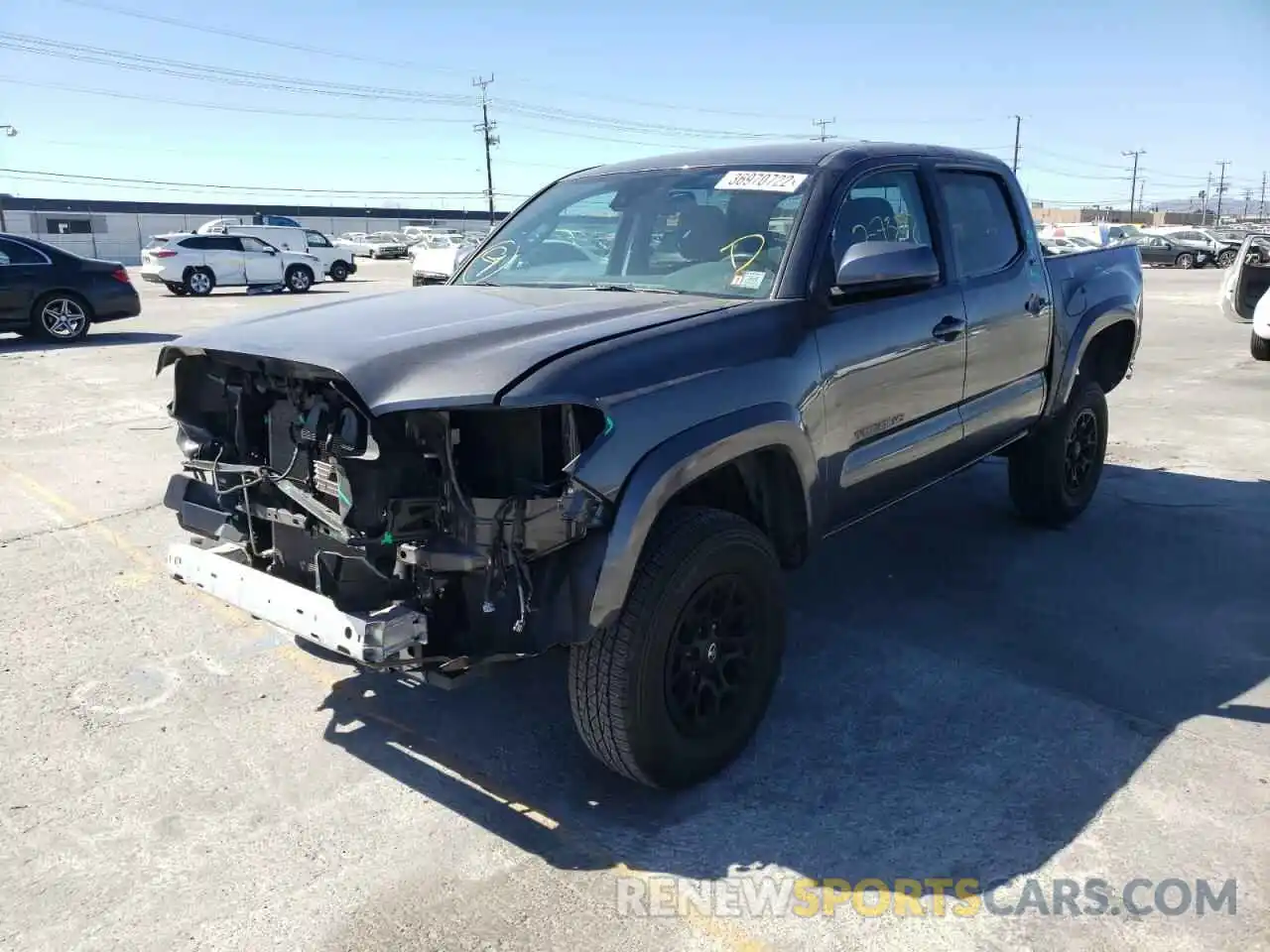 2 Photograph of a damaged car 3TMAZ5CN5LM123602 TOYOTA TACOMA 2020