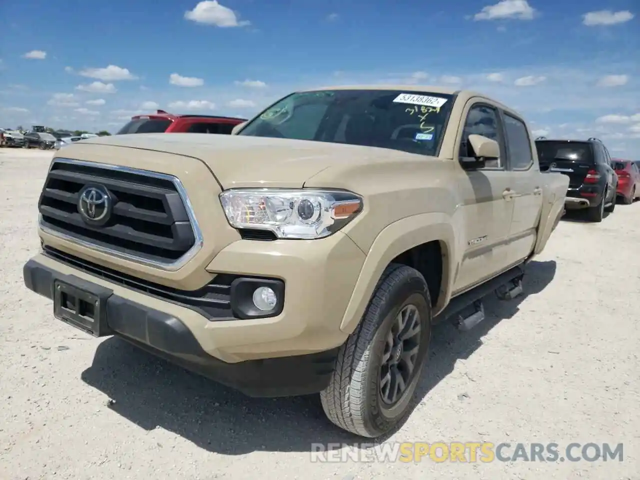 2 Photograph of a damaged car 3TMAZ5CN5LM123986 TOYOTA TACOMA 2020