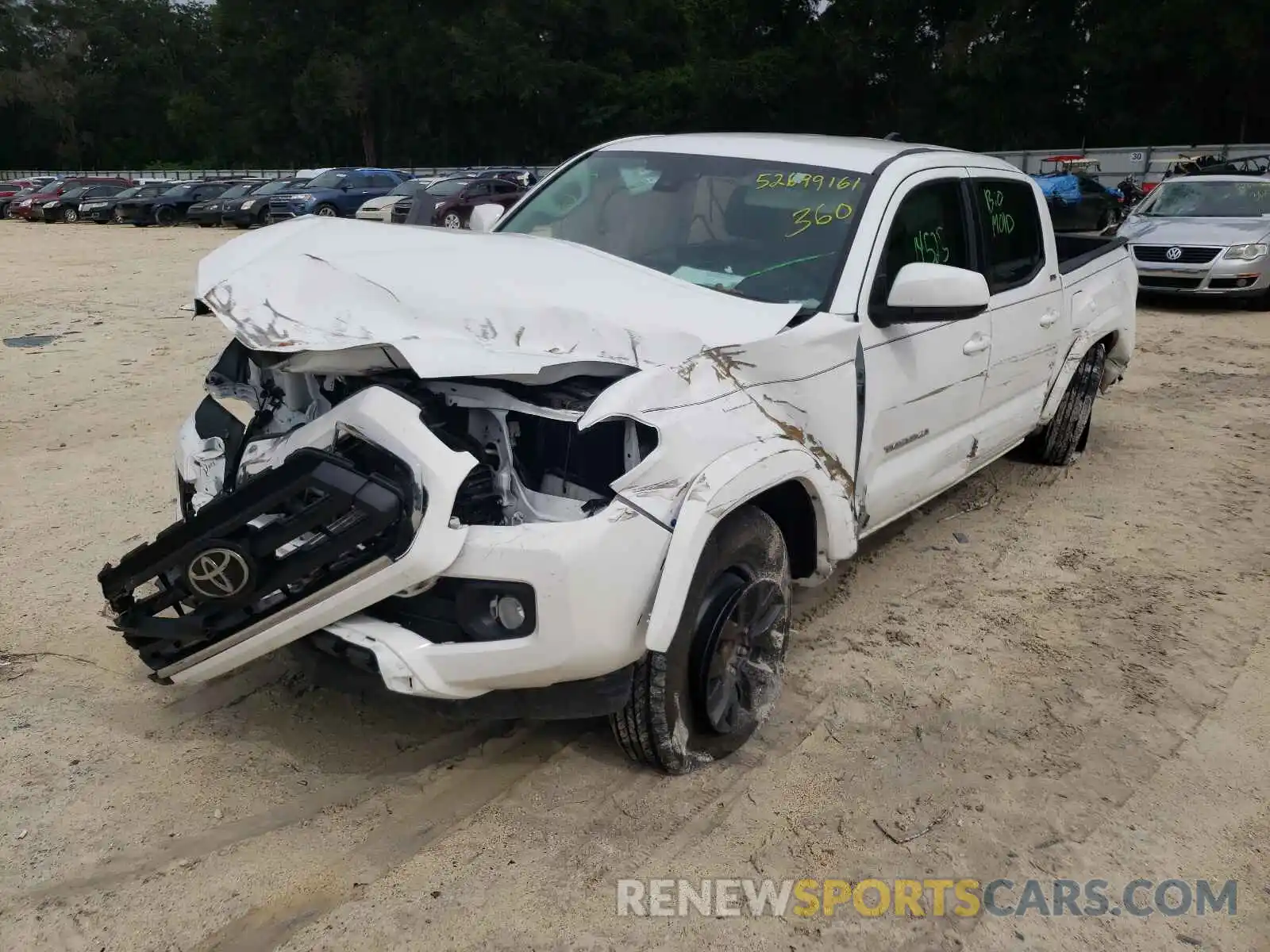 2 Photograph of a damaged car 3TMAZ5CN5LM127410 TOYOTA TACOMA 2020