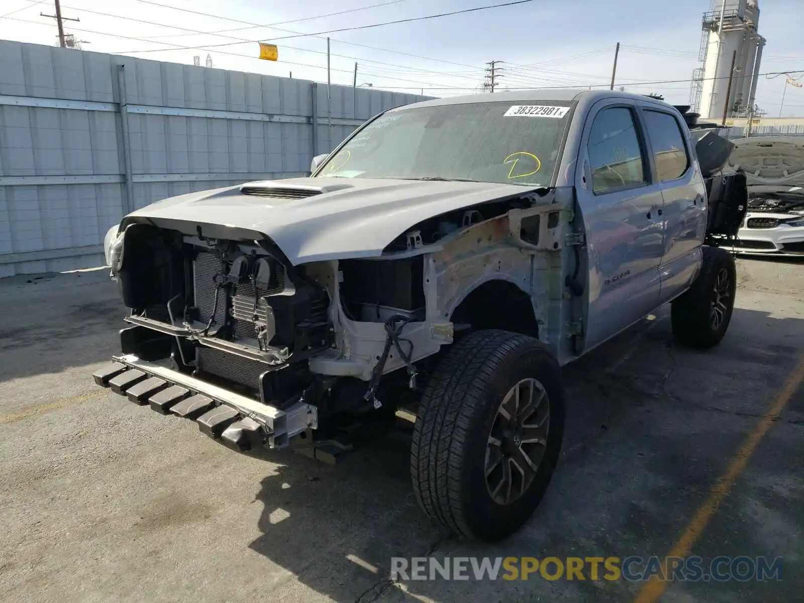 2 Photograph of a damaged car 3TMAZ5CN5LM128640 TOYOTA TACOMA 2020