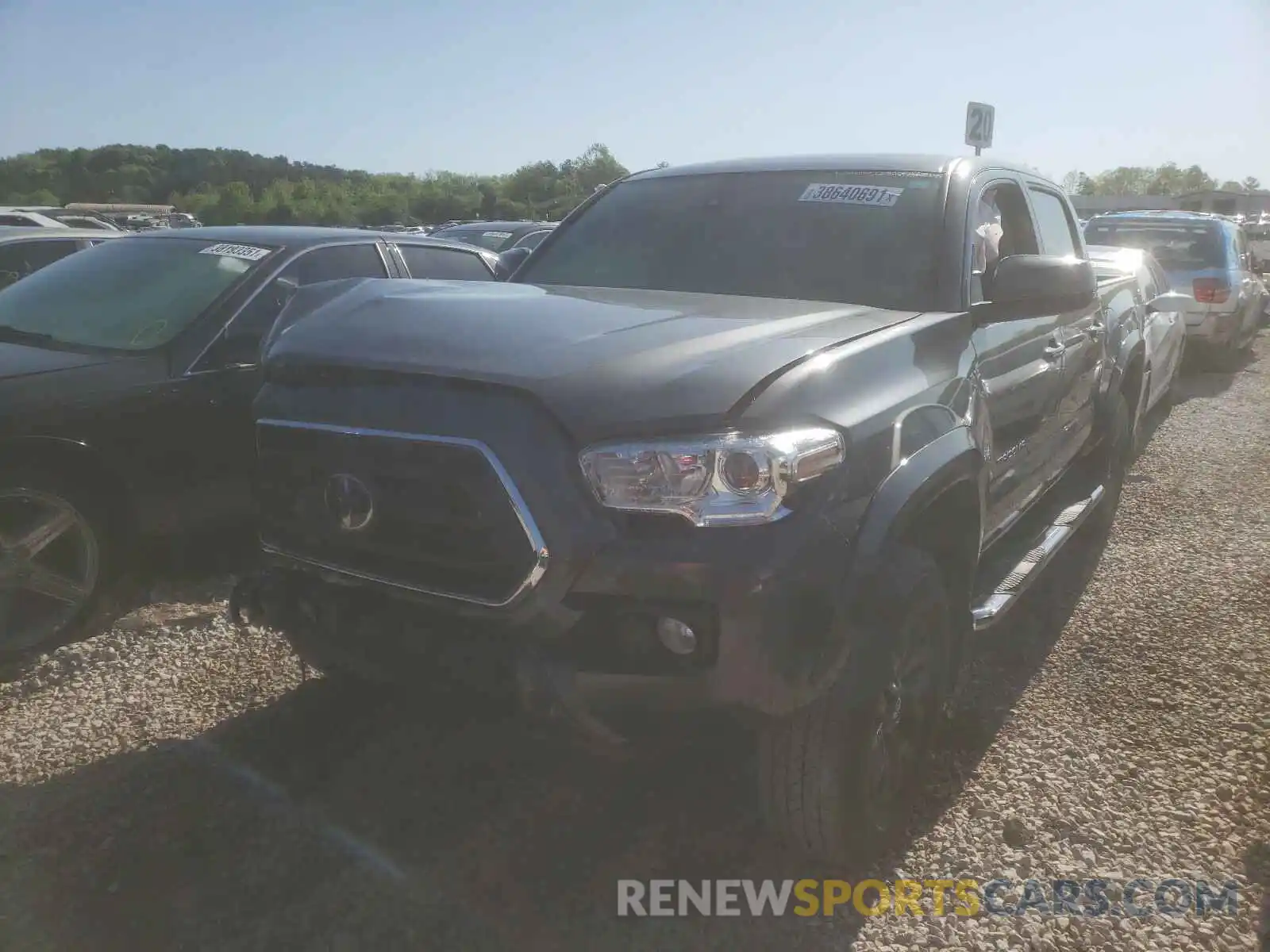 2 Photograph of a damaged car 3TMAZ5CN5LM130887 TOYOTA TACOMA 2020