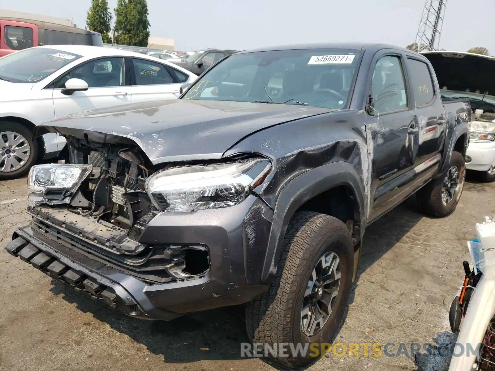 2 Photograph of a damaged car 3TMAZ5CN5LM133076 TOYOTA TACOMA 2020