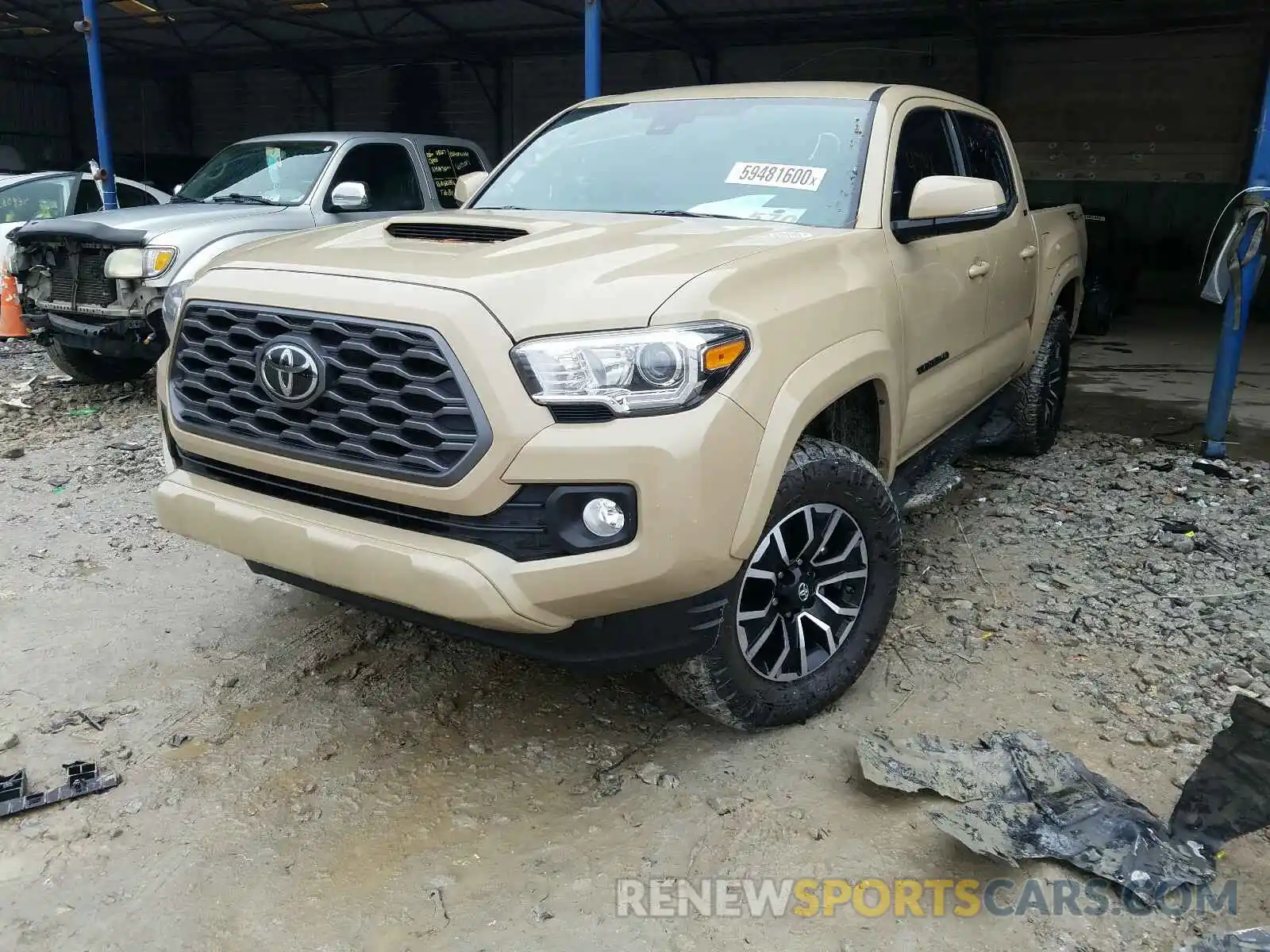 2 Photograph of a damaged car 3TMAZ5CN5LM137693 TOYOTA TACOMA 2020