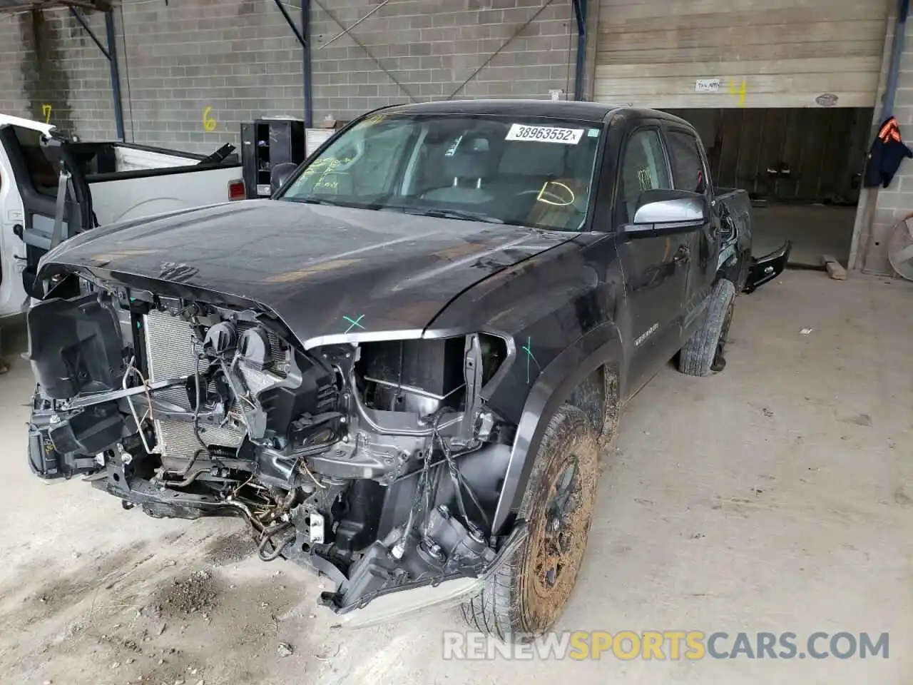 2 Photograph of a damaged car 3TMAZ5CN6LM120434 TOYOTA TACOMA 2020