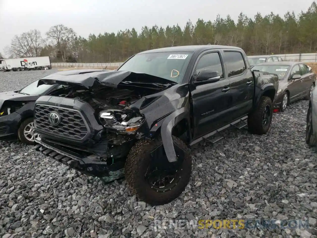 2 Photograph of a damaged car 3TMAZ5CN6LM122183 TOYOTA TACOMA 2020