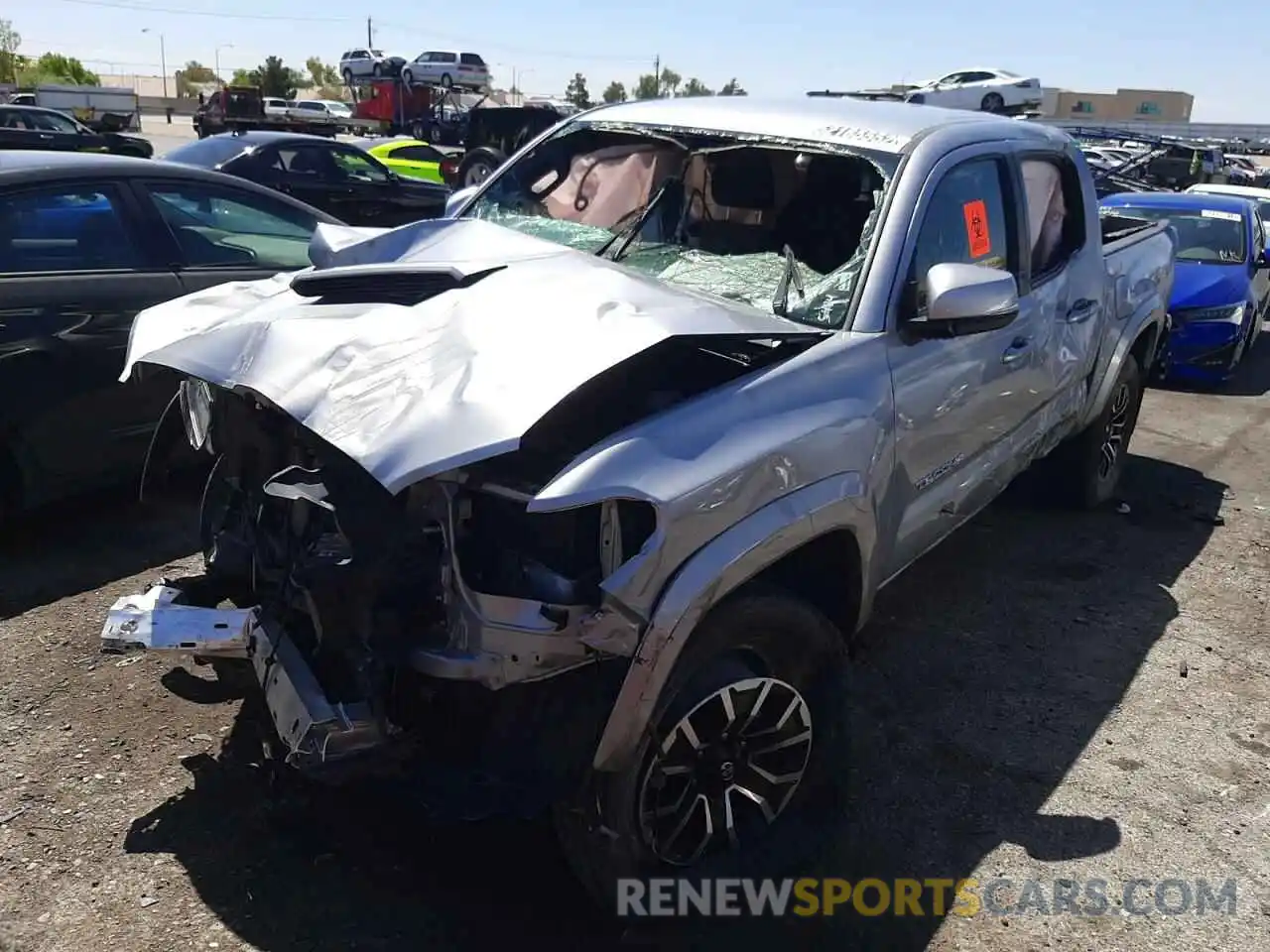 2 Photograph of a damaged car 3TMAZ5CN6LM123222 TOYOTA TACOMA 2020