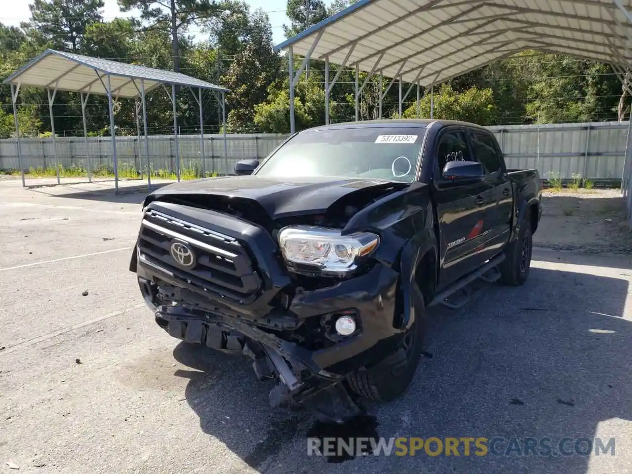 2 Photograph of a damaged car 3TMAZ5CN6LM124273 TOYOTA TACOMA 2020