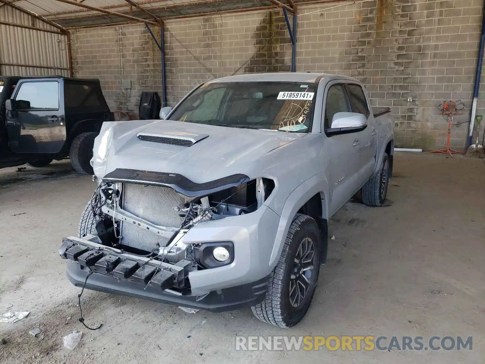 2 Photograph of a damaged car 3TMAZ5CN6LM129652 TOYOTA TACOMA 2020