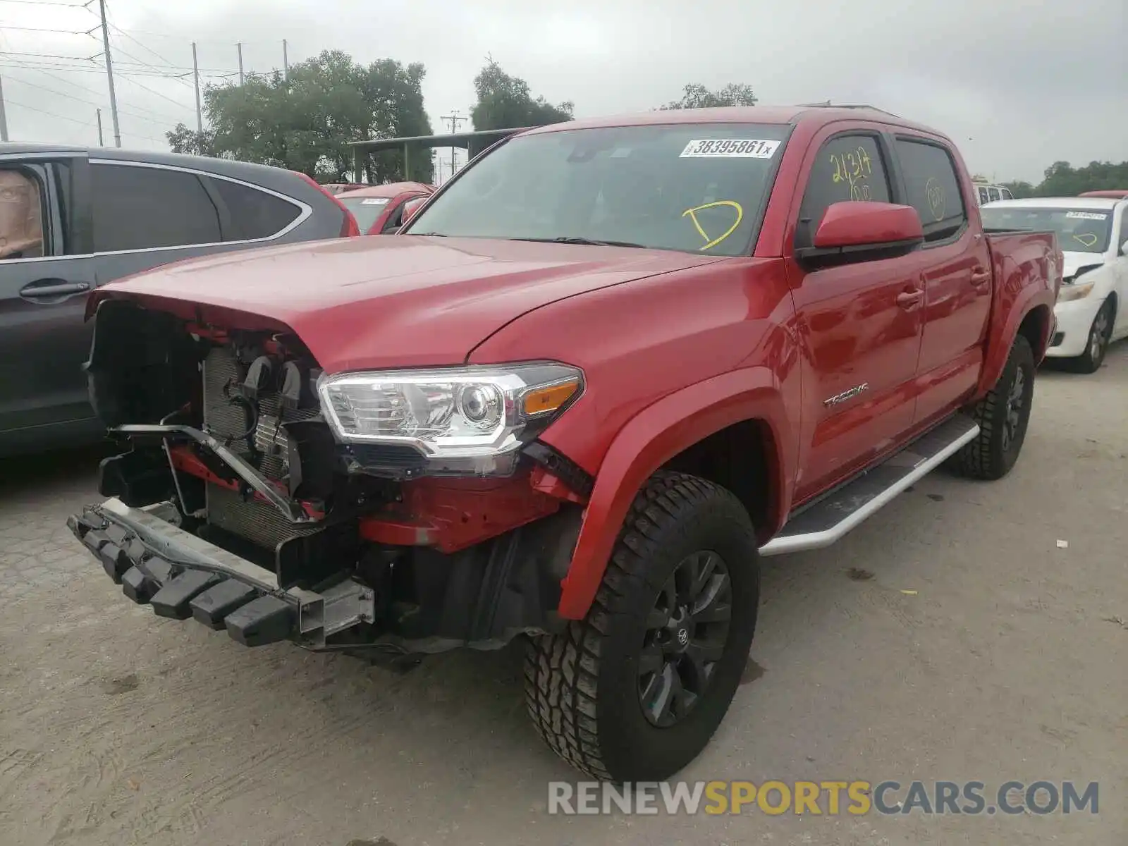 2 Photograph of a damaged car 3TMAZ5CN7LM115825 TOYOTA TACOMA 2020