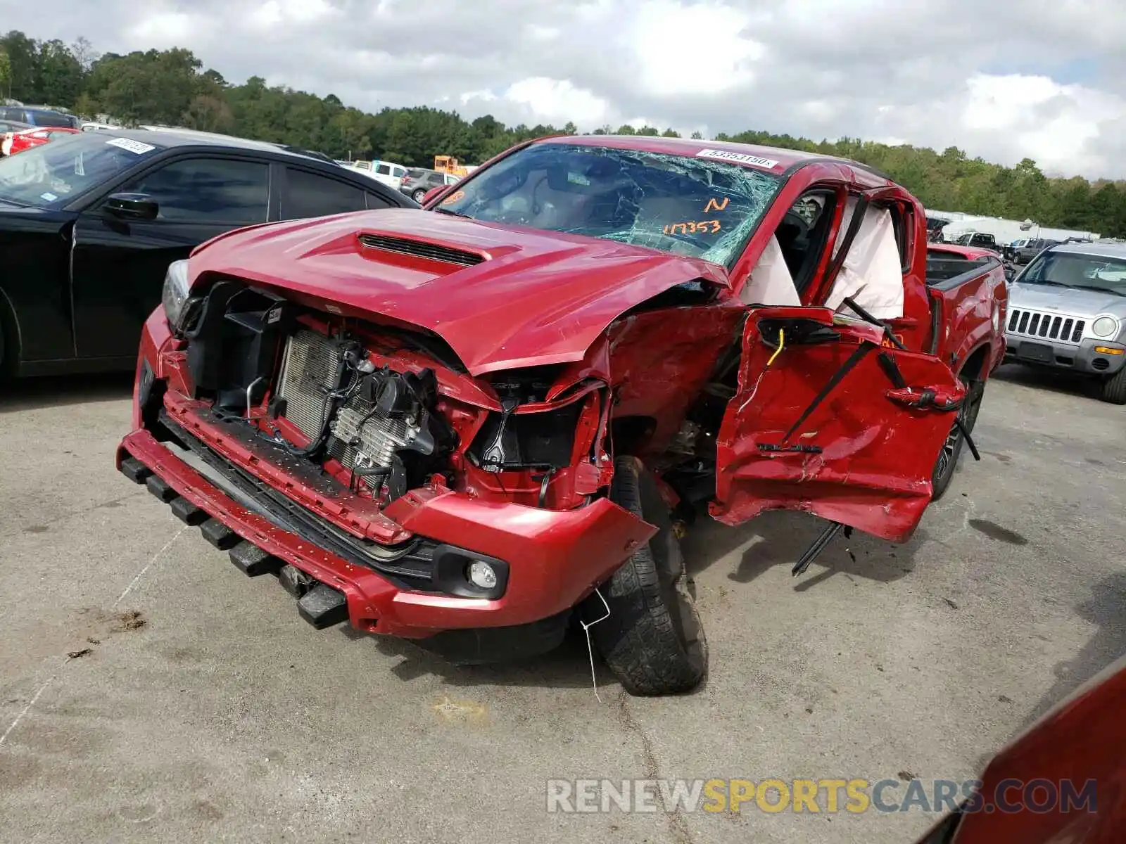 2 Photograph of a damaged car 3TMAZ5CN7LM117753 TOYOTA TACOMA 2020