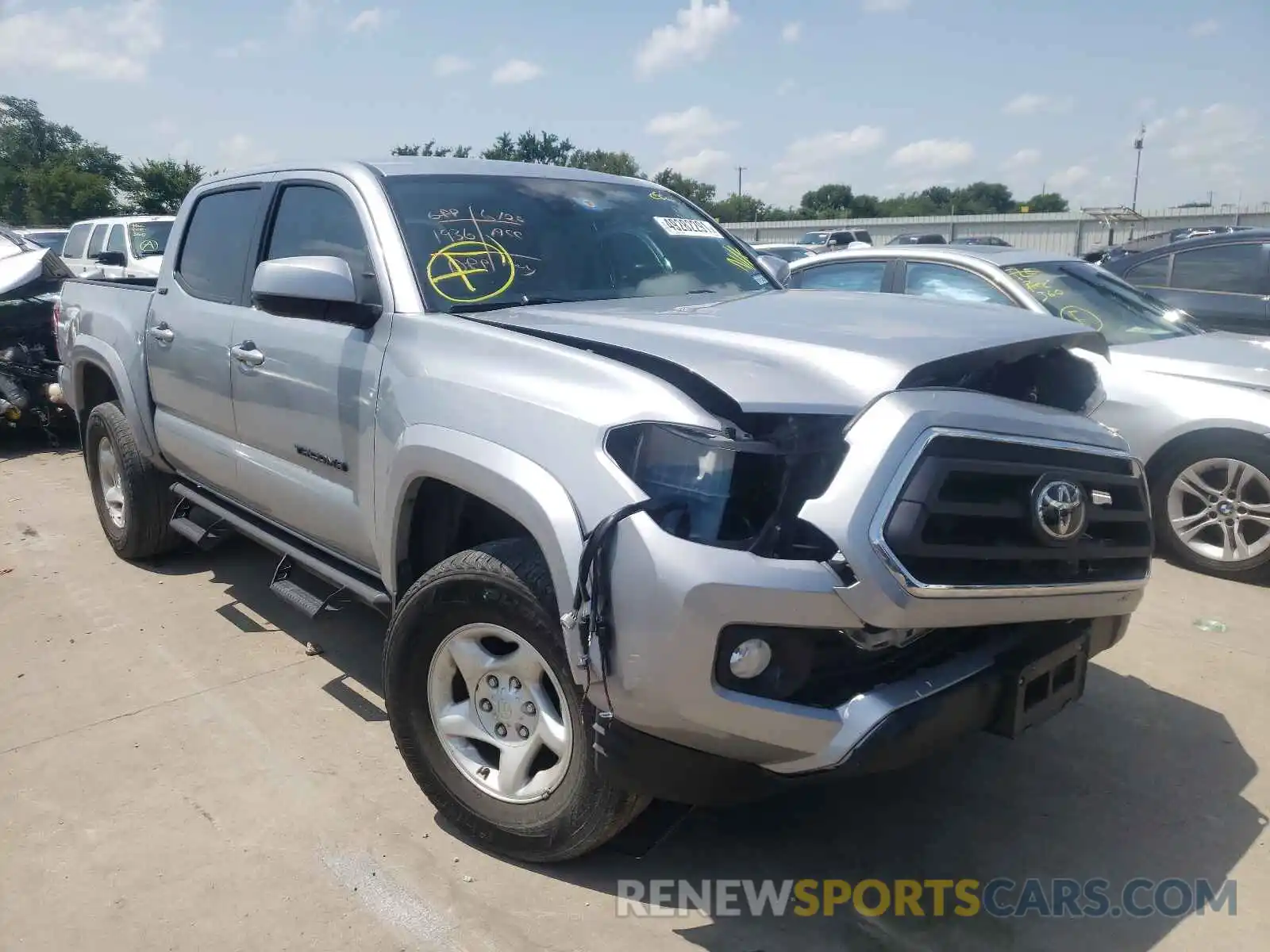 1 Photograph of a damaged car 3TMAZ5CN7LM119518 TOYOTA TACOMA 2020