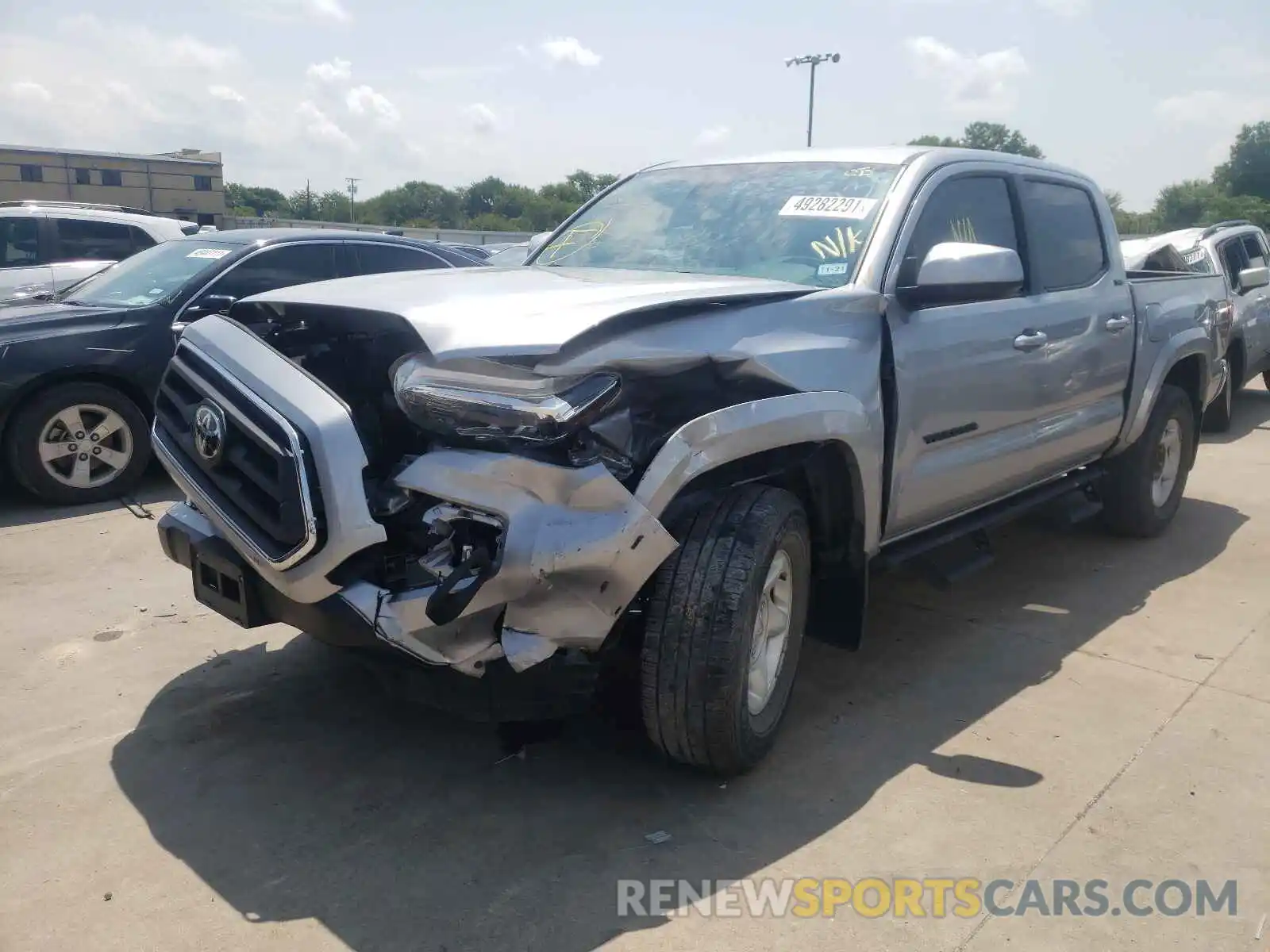 2 Photograph of a damaged car 3TMAZ5CN7LM119518 TOYOTA TACOMA 2020