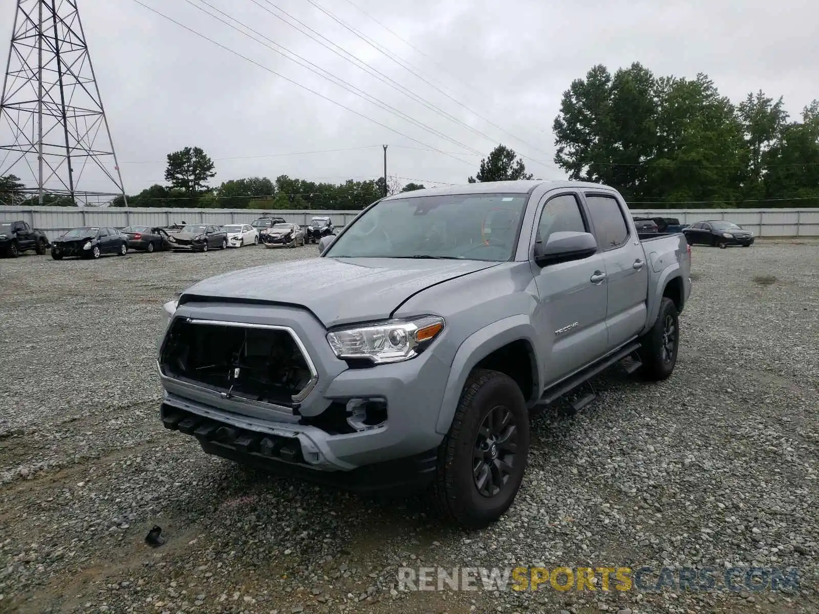 2 Photograph of a damaged car 3TMAZ5CN7LM125609 TOYOTA TACOMA 2020