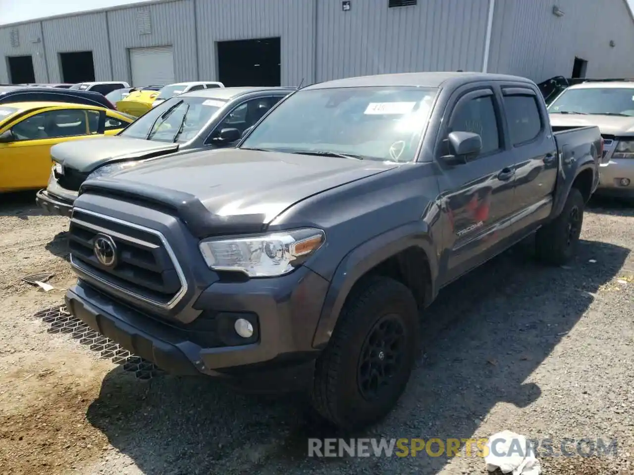 2 Photograph of a damaged car 3TMAZ5CN7LM130437 TOYOTA TACOMA 2020