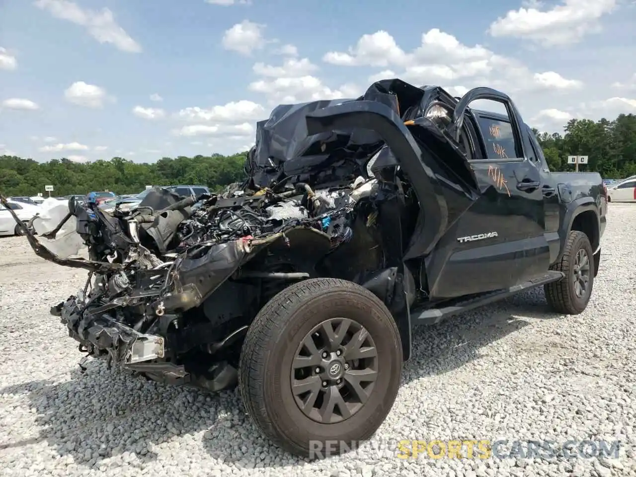 2 Photograph of a damaged car 3TMAZ5CN7LM134858 TOYOTA TACOMA 2020